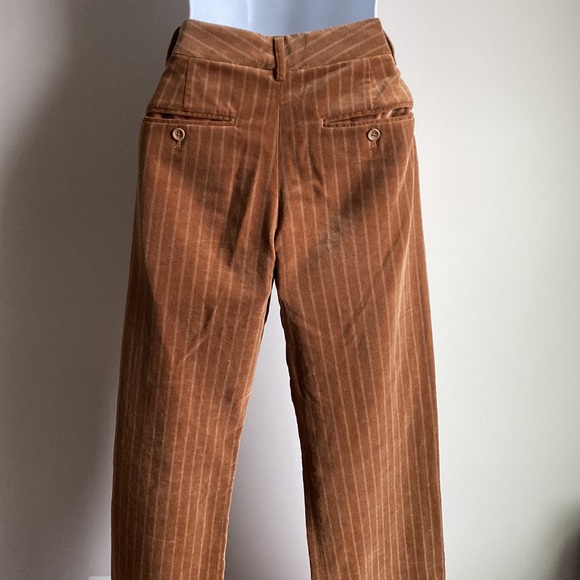 Velvet Pinstripe Wide Leg Pants - Picture 10 of 10